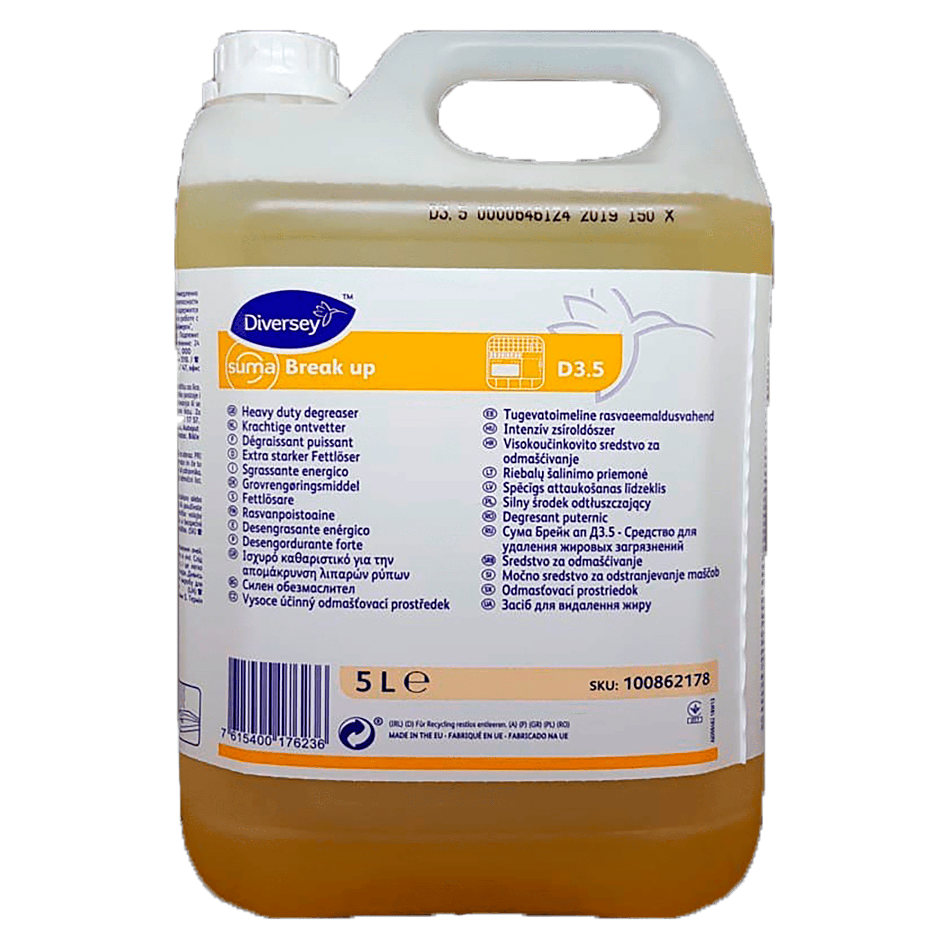 Diversey Suma Break up D3.5., 5l - миючий засіб для видалення жирових забруднень